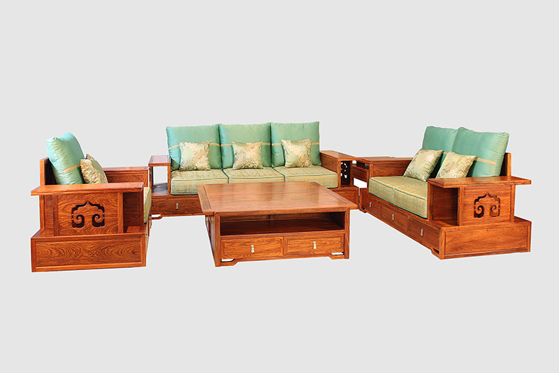普陀中式实木沙发简直太美了