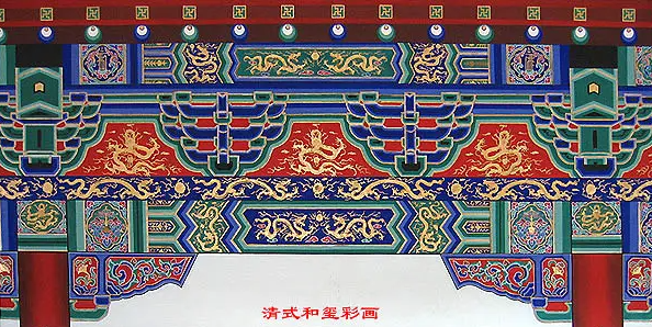 普陀中国建筑彩画装饰图案